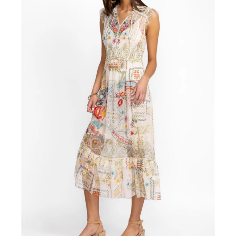 Johnny Was Merie Mesh dress. New with tags.